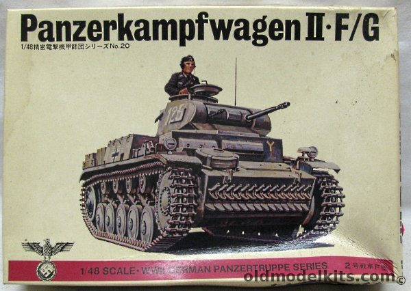 Bandai 1/48 Panzerkampfwagen II Ausf. F/G (Panzer II), 8261-400 plastic model kit